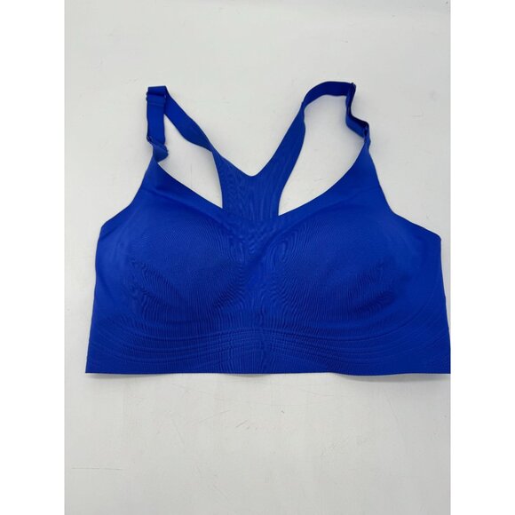 Women's Convertible Sports Bra Hook And Eye Stretch Blue Lightweight Medium - Picture 4 of 5